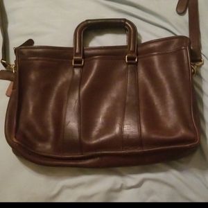 AUTHENTIC Coach weekender Brown Leather